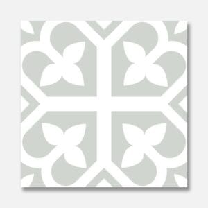 Decorative patterned tiles for home renovation and kitchen or bathroom flooring or wall design.