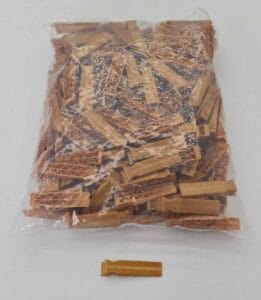 Brown cable zip ties for cable management and bundling.