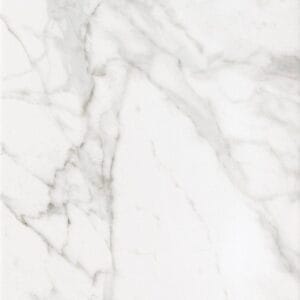 White marble surface with grey veining, luxurious natural stone for interior design and countertops, available at Builders Warehouse Online.