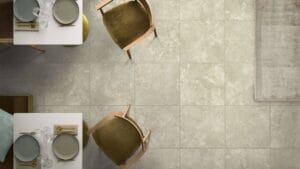 Elegant beige marble tiles flooring in modern interior design at Builders Warehouse Online.