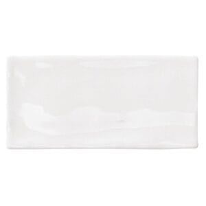 White ceramic tile for bathroom and kitchen wall or floor, modern glossy finish, ideal for renovation and DIY home improvement projects.