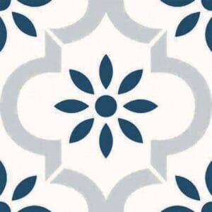 Decorative blue and white patterned tile showcasing stylish home improvement and renovation options from Builders Warehouse Online. Ideal for kitchen, bathroom, or outdoor tile projects.