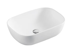 LUCERNE Above Counter Basin in Matte White Finish
