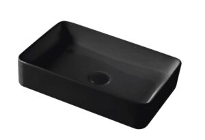 DIOR-II Above Counter Basin in Matte Black Finish