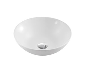 ETERNAL Above Counter Basin in Matte White Finish