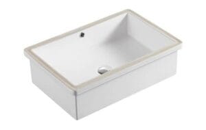 Stainless steel kitchen sink with durable construction for home renovation and bathroom installation.