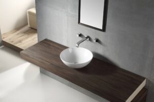 ETERNAL Above Counter Basin in Gloss White Finish