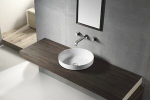 JESS Half Insert Basin in Gloss White Finish