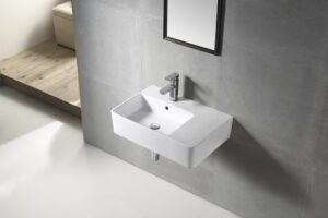 URBANO Wall Hung Basin with Brackets - Left Hand Basin