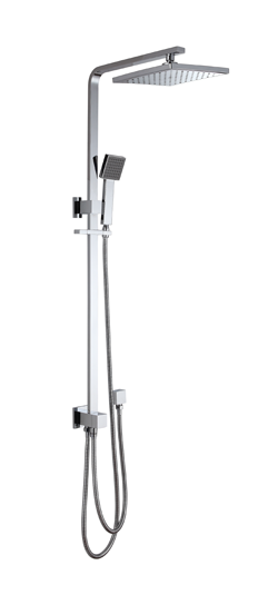 CUBE Multifunction Shower Rail - Chrome