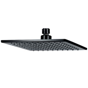 ACQUA 200mm Square Shower Head - Matte Black