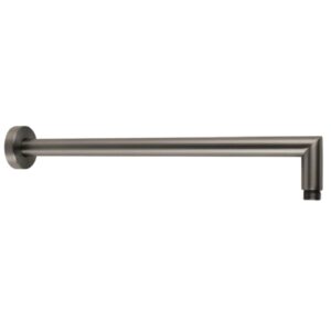 DOCCIA Round L Shaped Shower Arm - Gun Metal
