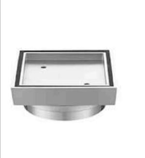 115 x 115mm Tile Insert Shower Grate - Chrome