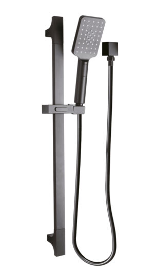 EXON Shower Head on Rail - Matte Black