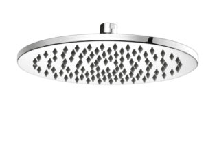 DOCCIA 200mm Round Shower Head - Brushed Nickel