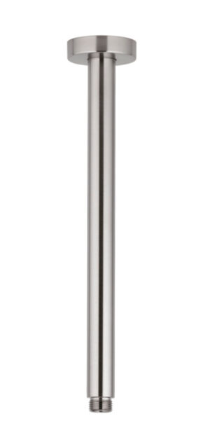 DOCCIA 400mm Round Ceiling Dropper - Brushed Nickel