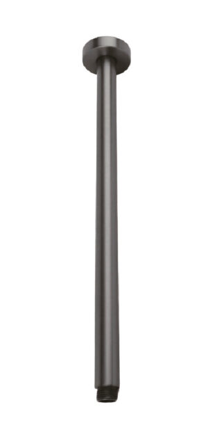 DOCCIA 600mm Round Ceiling Dropper - Gun Metal