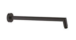 DOCCIA Round L Shaped Shower Arm - Matte Black