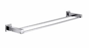 QUBI 750mm Double Towel Rail - Chrome