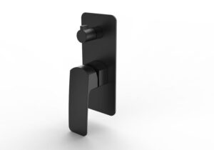 BRAVO-II Shower Mixer with Diverter in Matte Black
