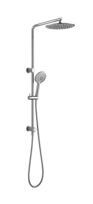 KENZO Round Multifunction Shower Rail in Chrome