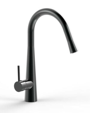 JESS Goose Neck Sink Mixer with Pull Out Magnet Head in Gun Metal