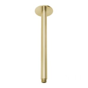 DOCCIA 400mm Round Ceiling Dropper- Brushed Brass