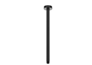 DOCCIA 400mm Round Ceiling Dropper - Matte Black