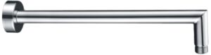 DOCCIA Round L Shaped Shower Arm - Brushed Nickel