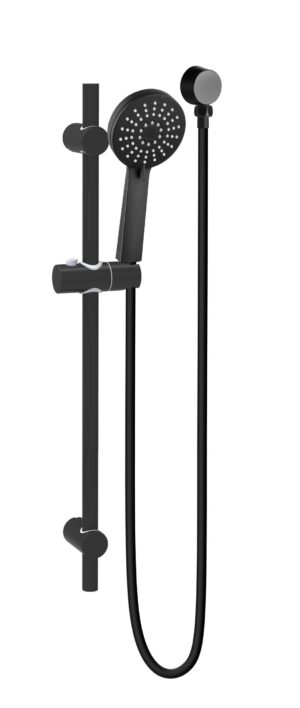 RAINJET Shower Head on Rail - Matte Black