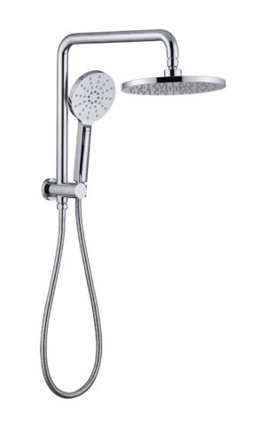 MONDO Compact Twin Shower Set - Brushed Nickel