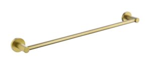 TIARA 600mm Single Towel Rail in Brushed Brass