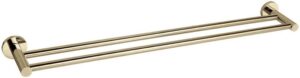 JESS 750mm Double Towel Rail - Brushed Brass