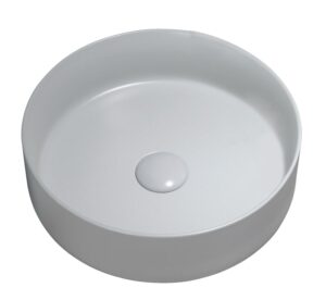 JAMIE Above Counter Basin in Matte Mist Grey Finish