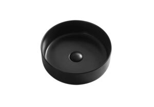 JAMIE Above Counter Basin in Matte Black Finish
