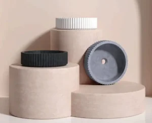 Modern PIAZA Above Counter Basin in Matt Grey – Matt Grey Basin