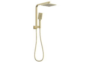 QUBI Compact Twin Shower Set - Brushed Brass