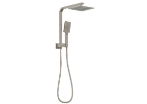 QUBI Compact Twin Shower Set - Brushed Nickel