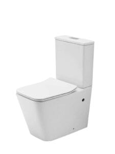 Modern white close coupled toilet with sleek design, suitable for bathrooms and renovations, available at Builders Warehouse online for easy purchase and installation.