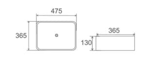 Elegant square shower tray with precise dimensions, ideal for modern bathroom renovations, available at Builders Warehouse Online.