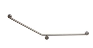 MOBI CARE Curved Grab Rail - Stainless Steel  (LH Facing Toilet)