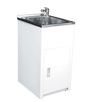 LAVASSA 35L Slimline Laundry Trough and Cabinet