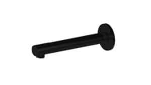 Black door handle with modern design, ideal for residential and commercial use.