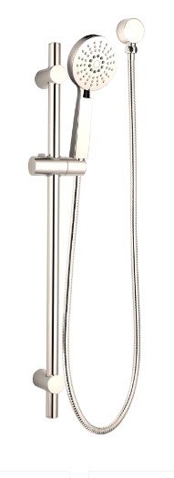 RAINJET Shower Head on Rail - Brushed Nickel
