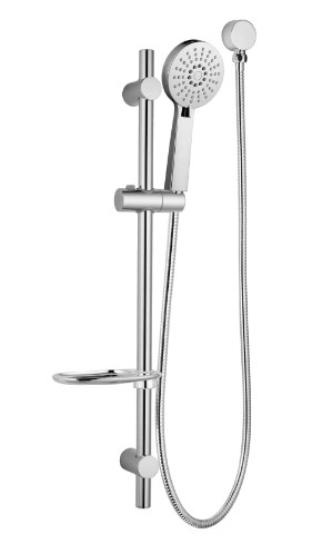 RAINJET Shower Head on Rail - Chrome