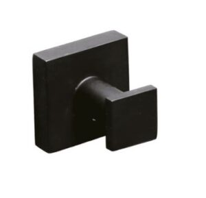 QUBI BLACK Single Hook in Matte Black