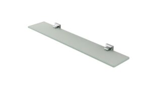 QUBI 600mm Glass Shelf with Chrome Brackets