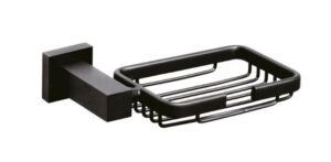 QUBI BLACK Soap Dish in Matte Black