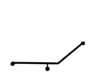 MOBI CARE Curved Grab Rail - Matte Black (RH Facing Toilet)