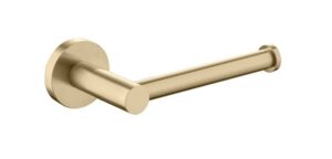 JESS Straight Toilet Roll Holder - Brushed Brass